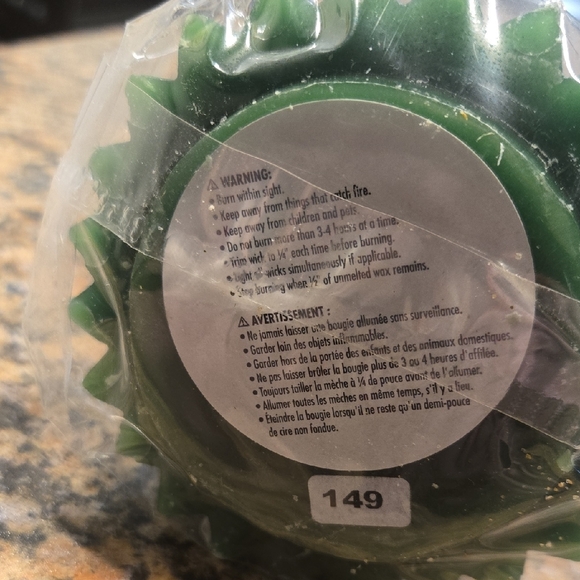 Hallmark Green Tree Candle with Ribbon - Picture 2 of 5